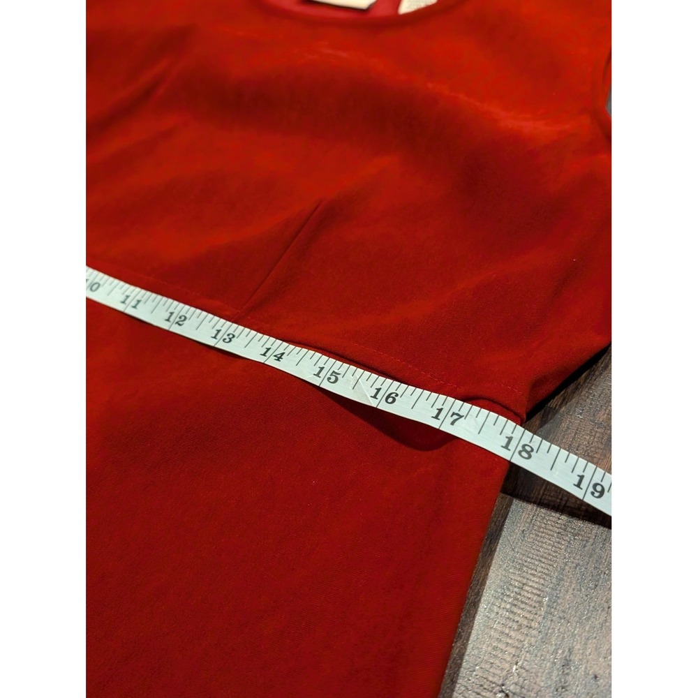 Vintage 90s Amanda Smith Red Velvet Maxi Dress Womens 12 Sleeveless Evening - Picture 5 of 6